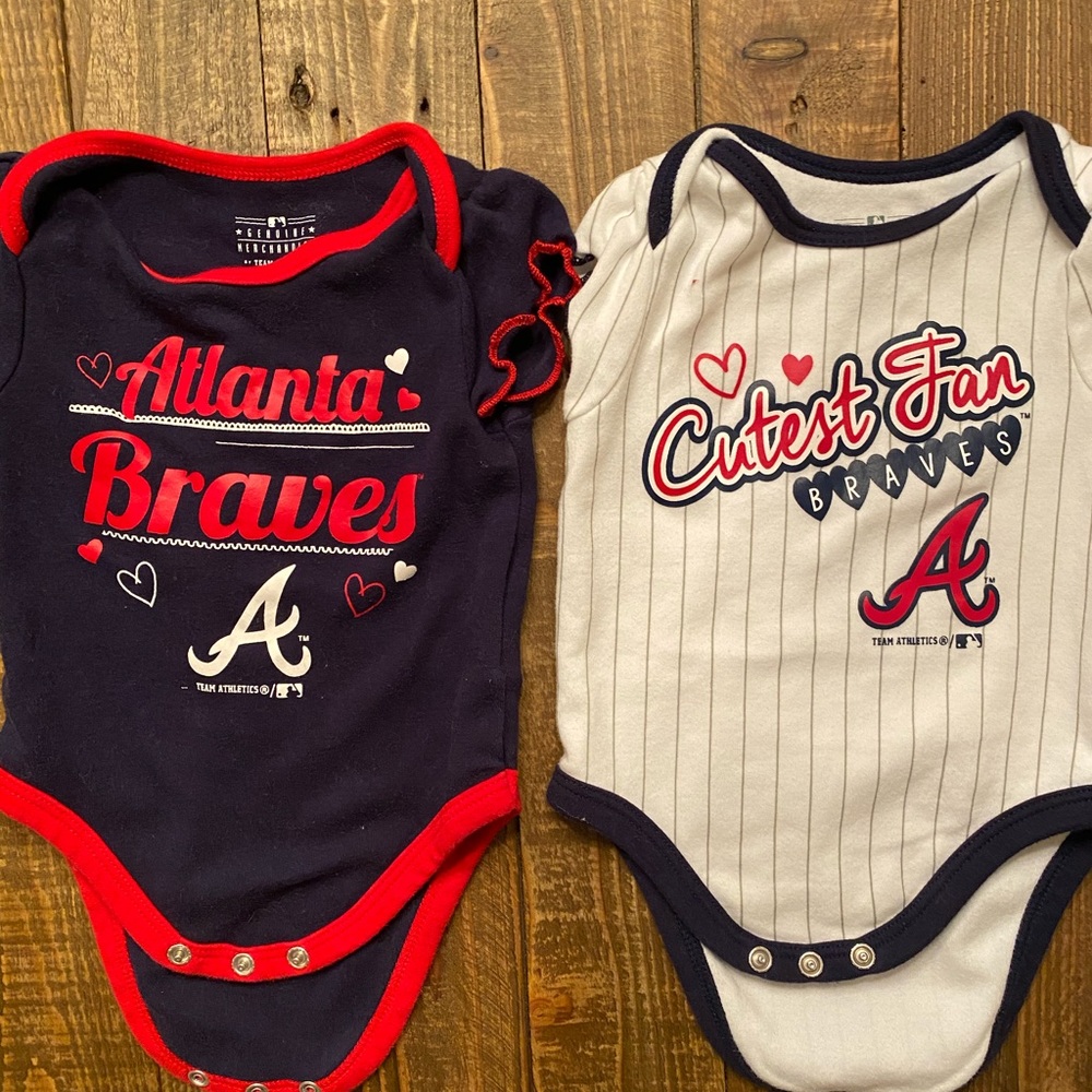 Braves 3 Month Onesies
